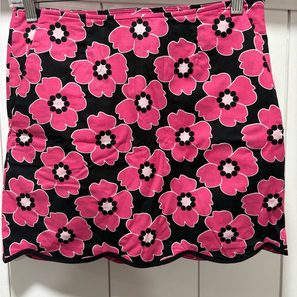 GOLFTINI Hot Pink Black Floral WANDERLUST Golf Skort Size 00
